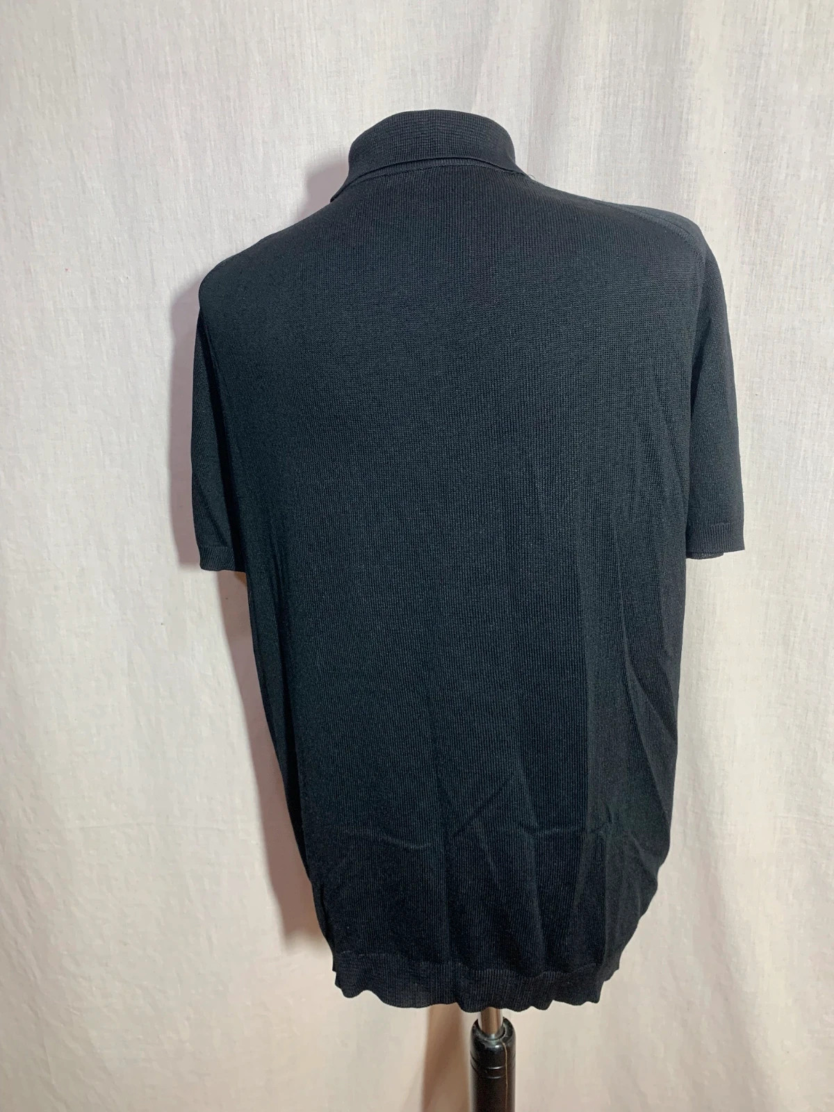 Polo Negro Mujer Manga Corta con Cuello | Black Women’s Polo Shirt – taille M / 38 / 10 3