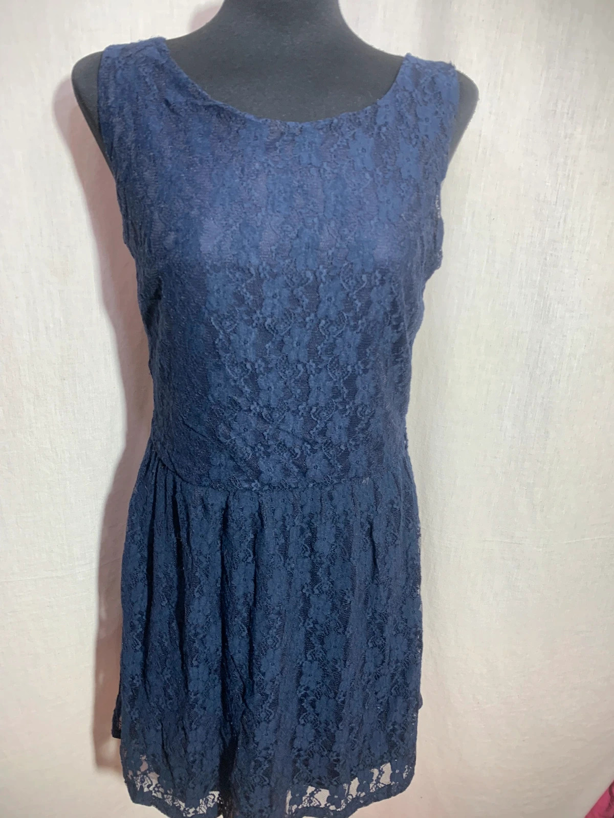 Vestido de Encaje Azul Marino | Navy Blue Lace Dress | Easy Wear – Easy Wear – taille XL / 42 / 14 5