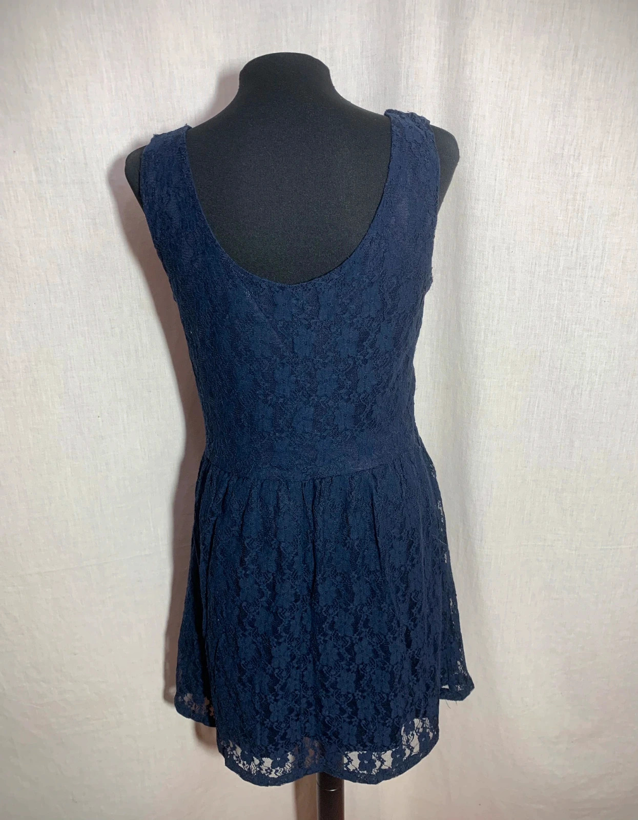 Vestido de Encaje Azul Marino | Navy Blue Lace Dress | Easy Wear – Easy Wear – taille XL / 42 / 14 3