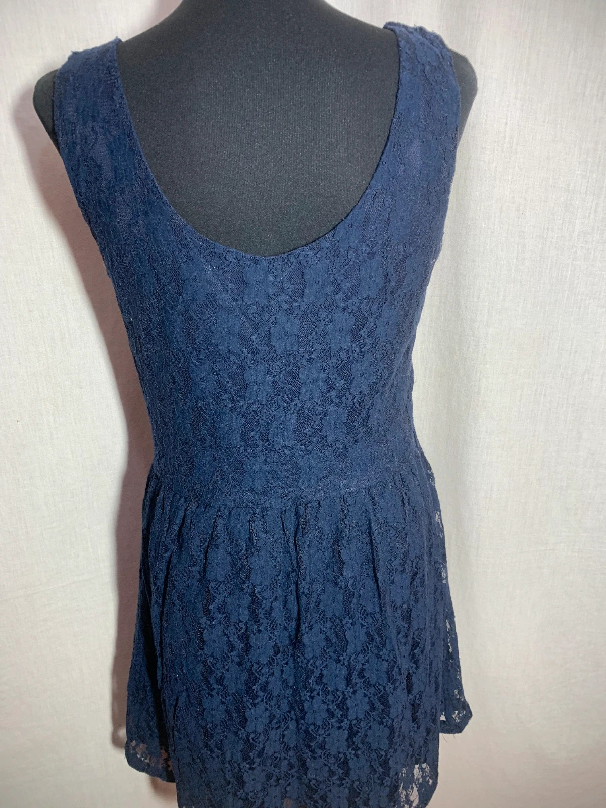 Vestido de Encaje Azul Marino | Navy Blue Lace Dress | Easy Wear – Easy Wear – taille XL / 42 / 14 4