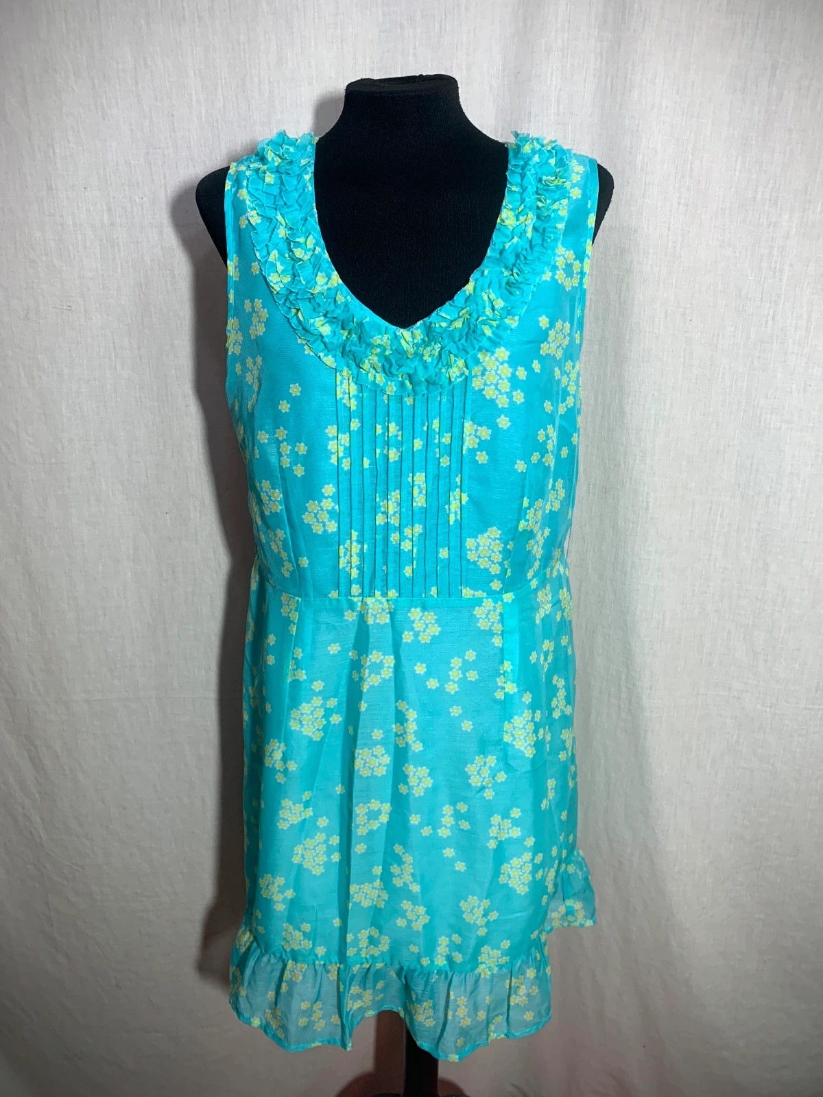 Vestido Azul Turquesa de Flores | Turquoise Floral Dress | Riverside