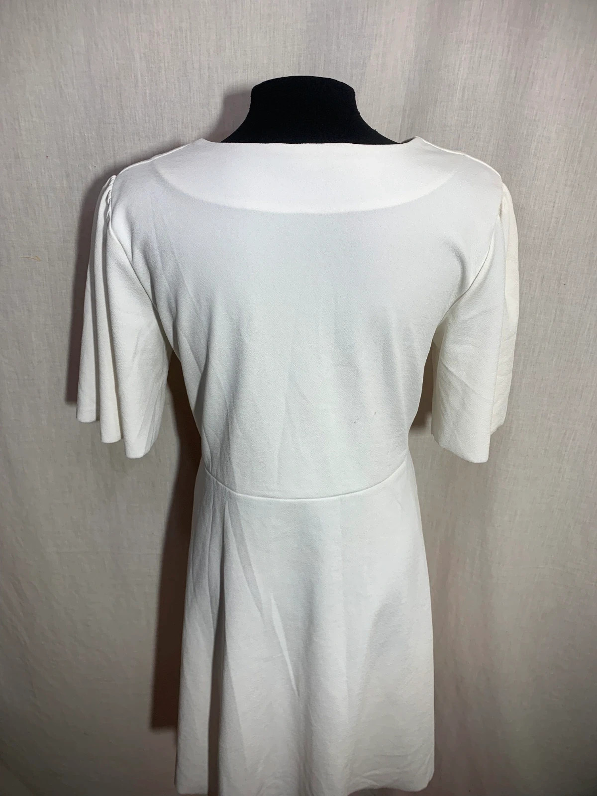 Vestido Blanco Cruzado | White Wrap Dress | Formula Joven – Fórmula Joven – taille L / 40 / 12 5