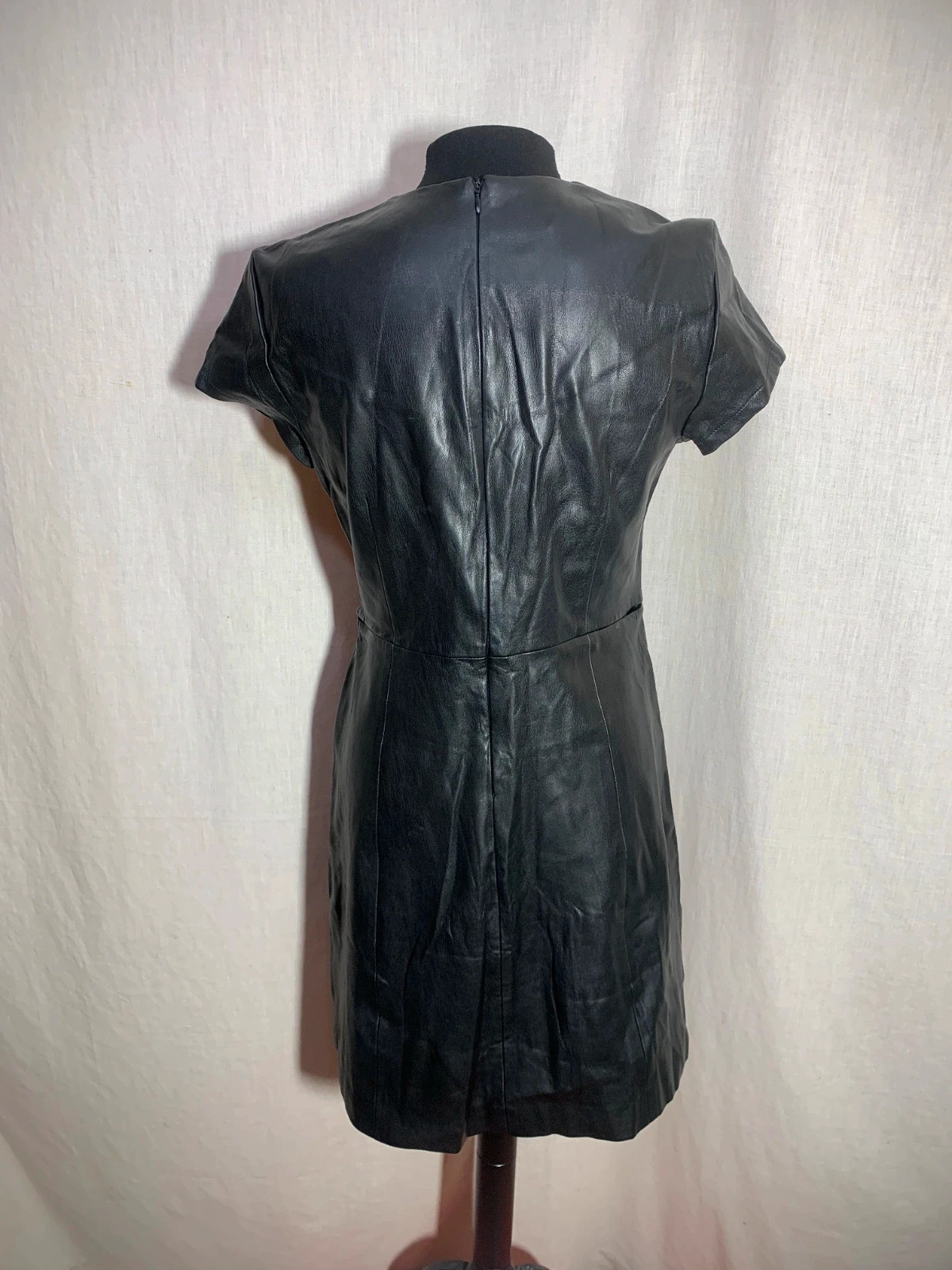 Vestido Efecto Cuero Negro | Black Faux Leather Dress | Sfera – Sfera – taille L / 40 / 12 2
