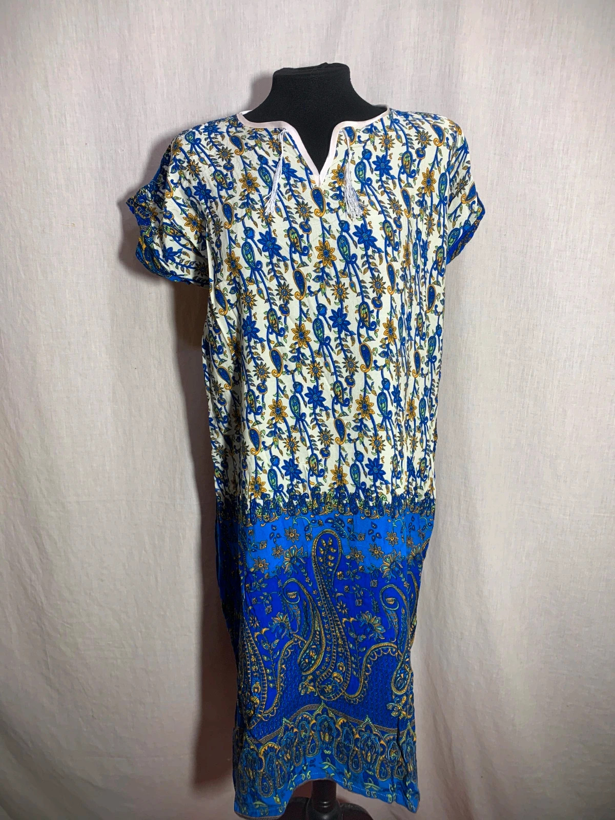 Vestido Largo Estampado Paisley | Paisley Print Maxi Dress – Shein – taille XXL / 44 / 16 3