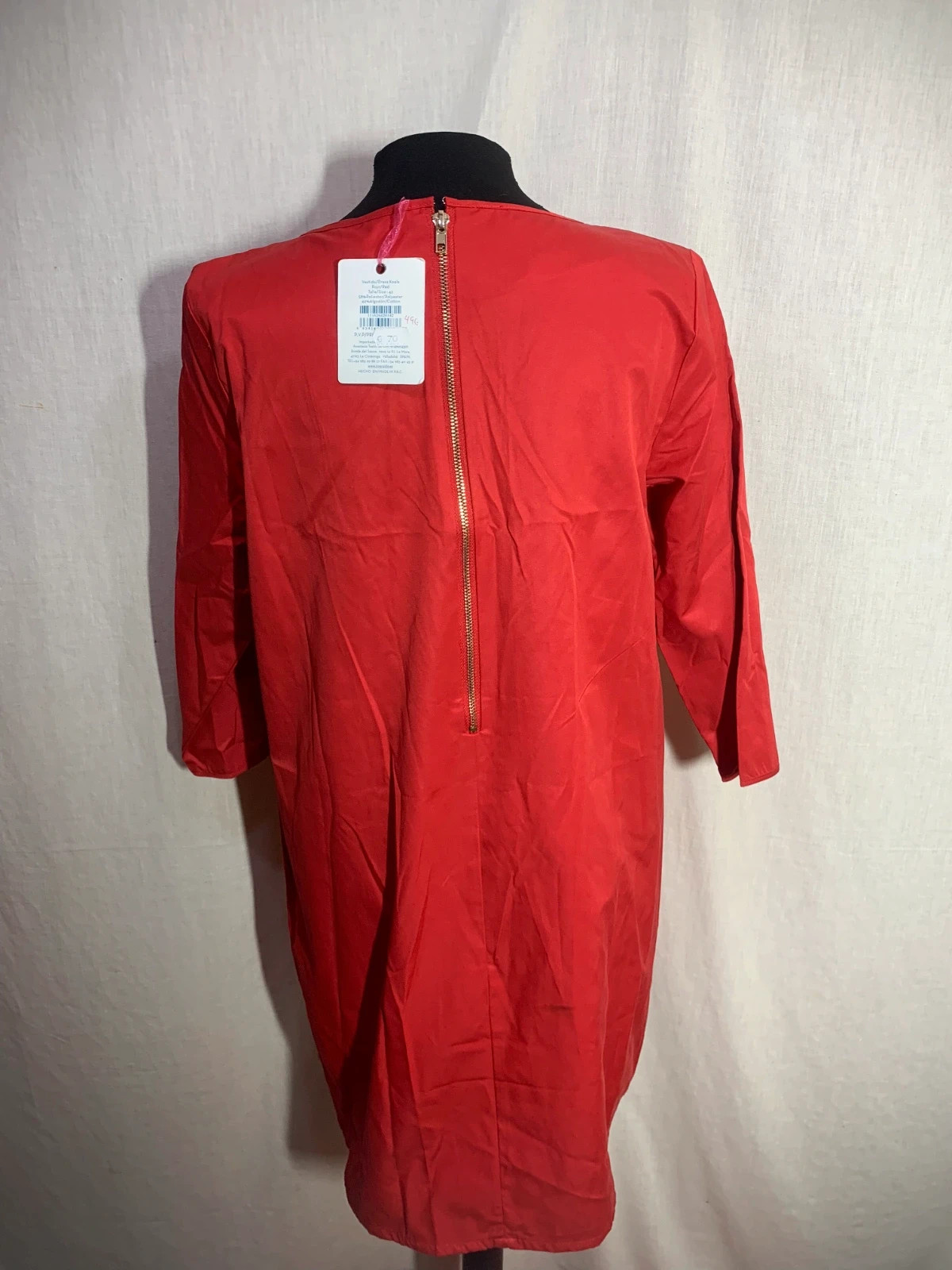 Vestido Rojo Manga 3/4 | Red 3/4 Sleeve Dress | Riverside – Riverside – taille XL / 42 / 14 5