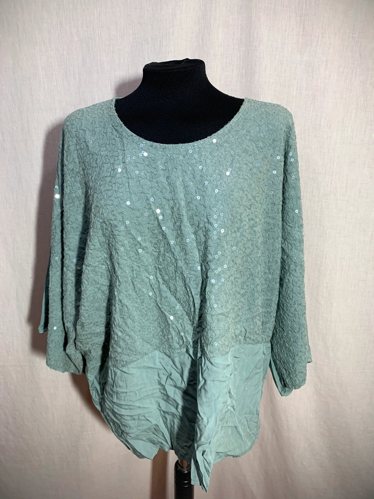 Blusa Verde Azulada | Teal Blouse | Local – taille L / 40 / 12 3