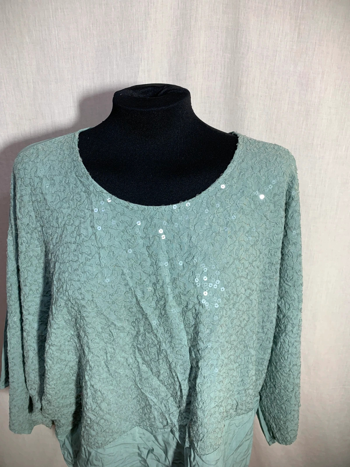Blusa Verde Azulada | Teal Blouse | Local – taille L / 40 / 12 4