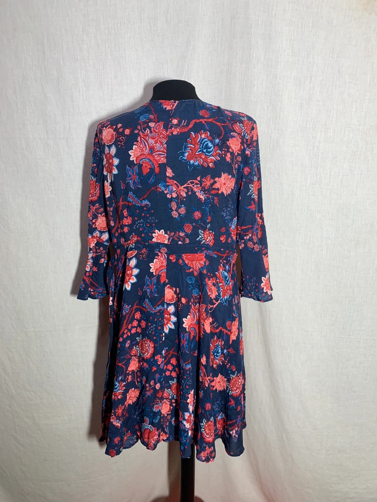 Kimono Largo Estampado Floral | Floral Print Long Kimono | Springfield – Springfield – taille L / 40 / 12 2