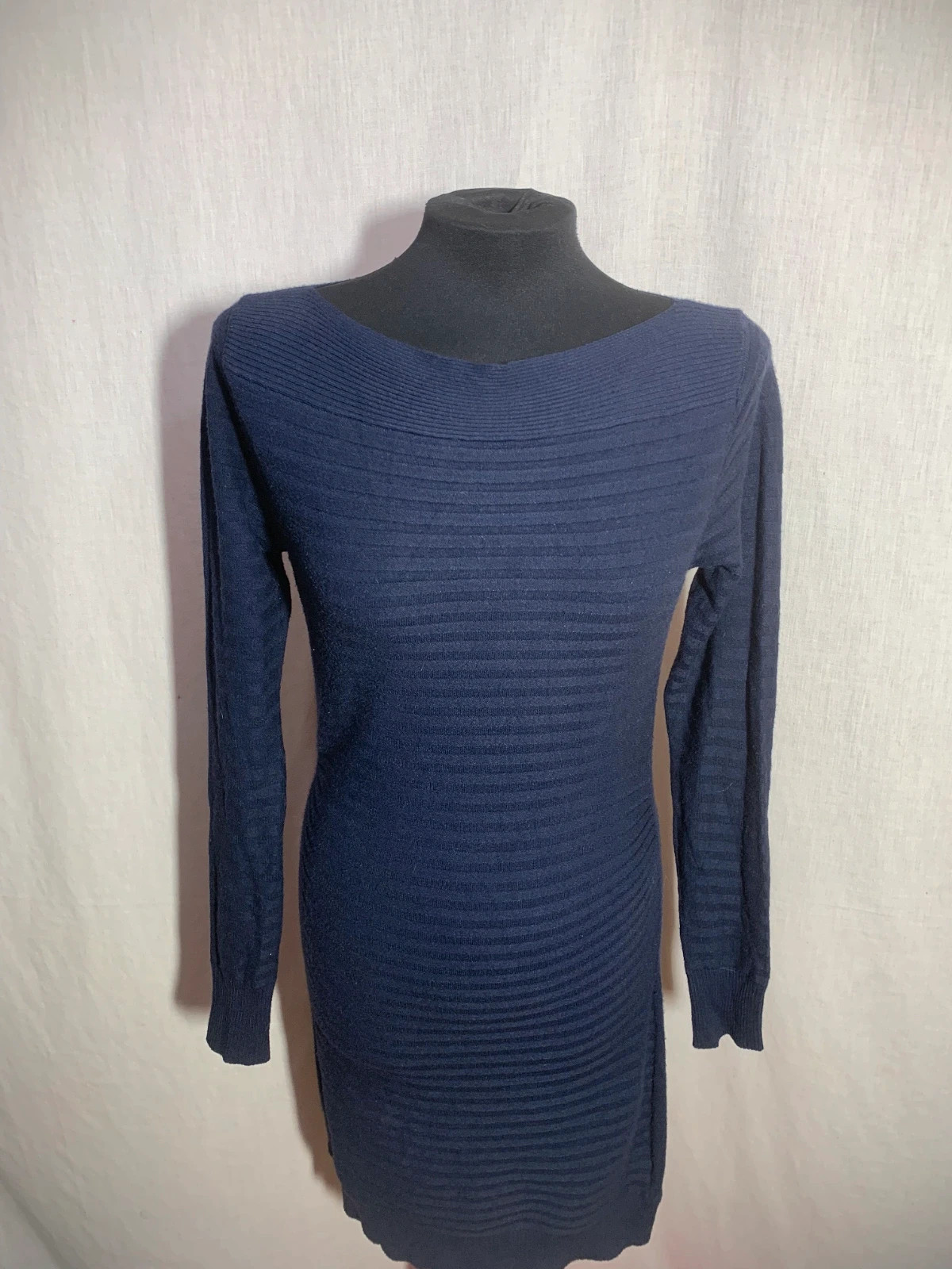 Vestido Punto Azul Marino | Navy Blue Knit Dress | Just be you – Just Be You – taille L / 40 / 12 3