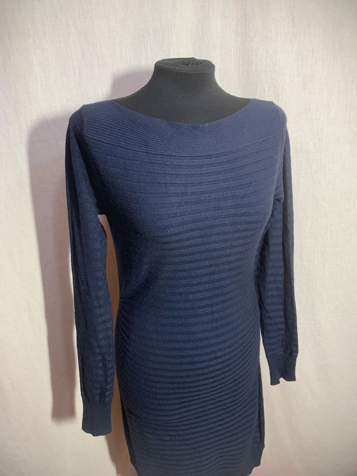 Vestido Punto Azul Marino | Navy Blue Knit Dress | Just be you – Just Be You – taille L / 40 / 12 5