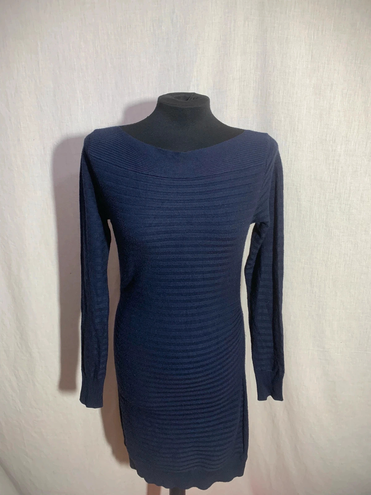 Vestido Punto Azul Marino | Navy Blue Knit Dress | Just be you – Just Be You – taille L / 40 / 12 4