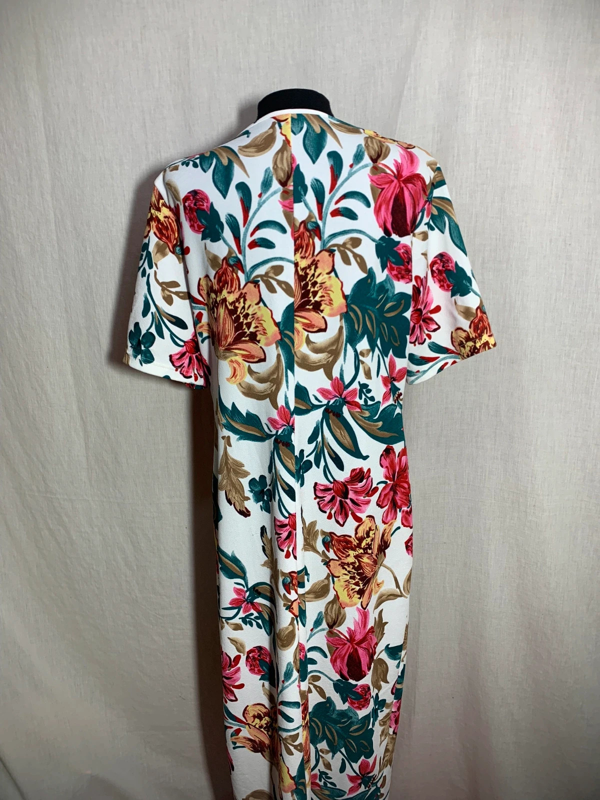Vestido Largo Floral Cruzado con Manga Corta | Floral Wrap Maxi Dress | Shein – Shein – taille XXL / 44 / 16 3