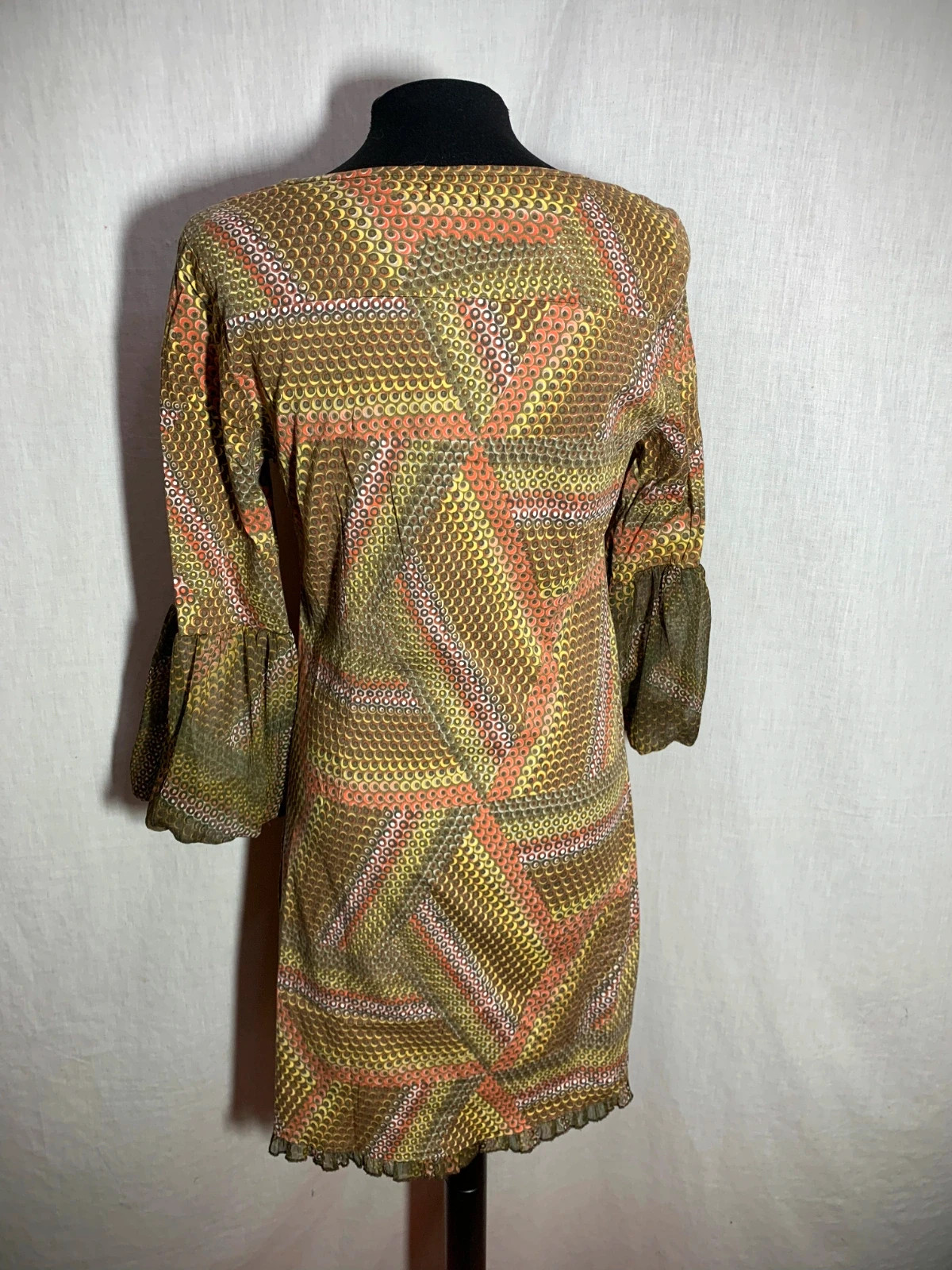 Vestido Estampado con Manga Acampanada | Printed Dress | Tonala – Tonala – taille XL / 42 / 14 4