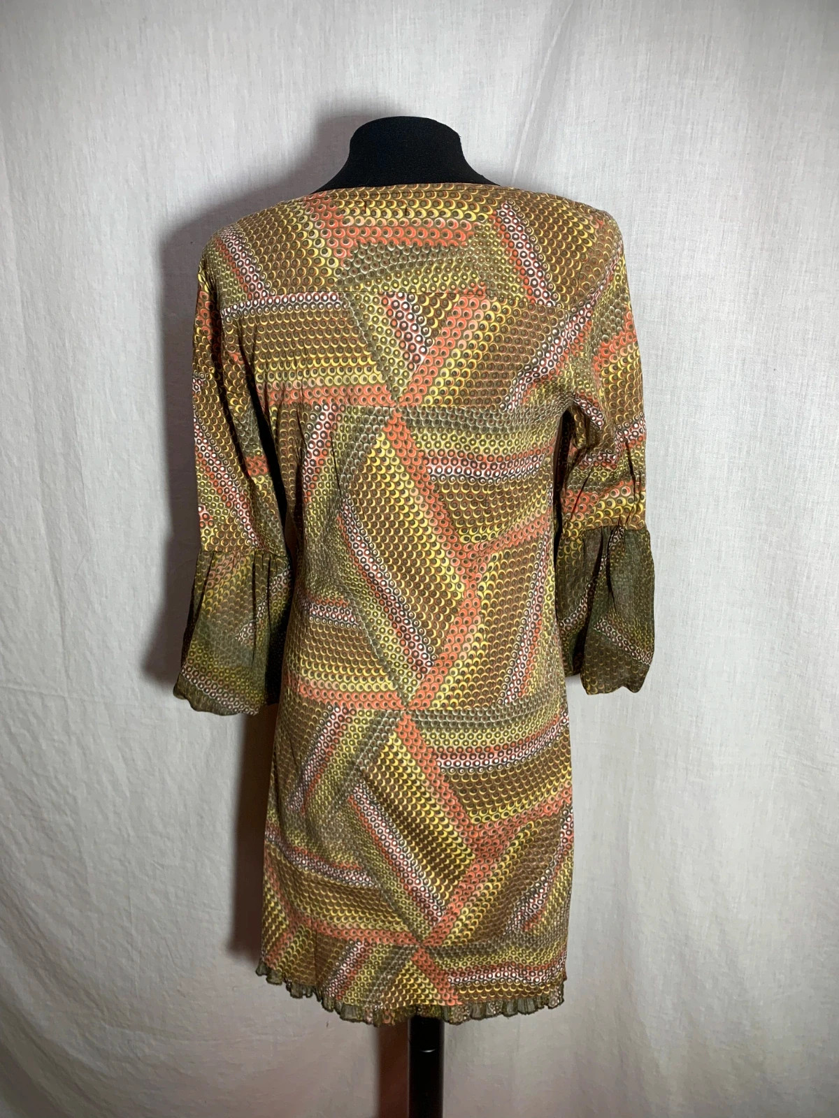 Vestido Estampado con Manga Acampanada | Printed Dress | Tonala – Tonala – taille XL / 42 / 14 5