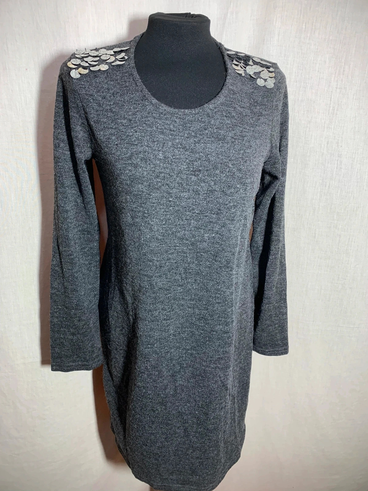 Vestido Gris de Punto | Grey Knit Dress | Riverside – Riverside – taille L / 40 / 12 3