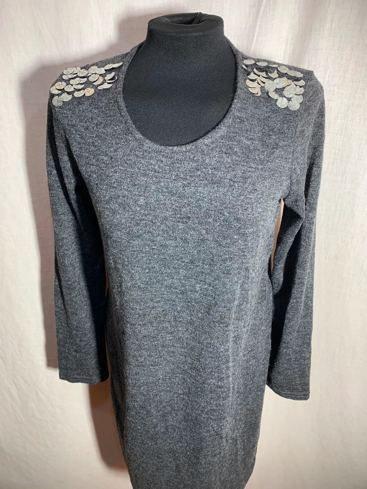 Vestido Gris de Punto | Grey Knit Dress | Riverside – Riverside – taille L / 40 / 12 4