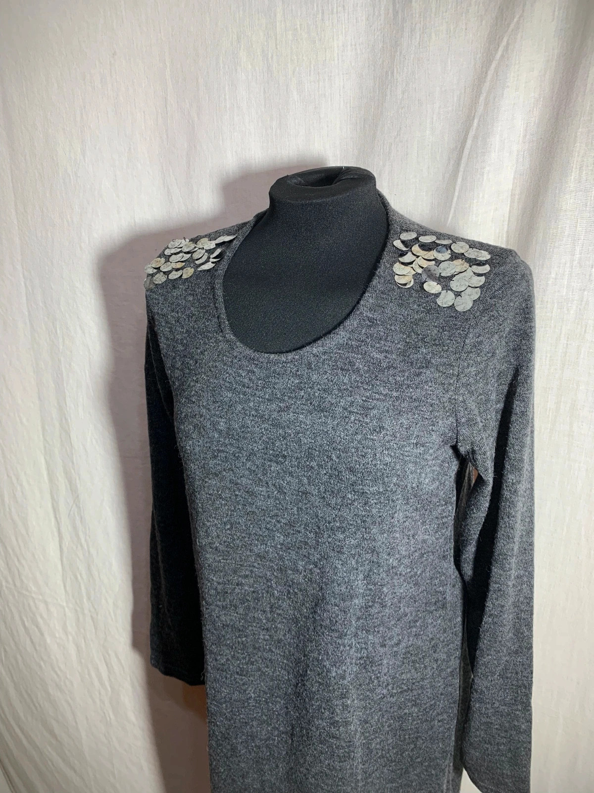 Vestido Gris de Punto | Grey Knit Dress | Riverside – Riverside – taille L / 40 / 12 5