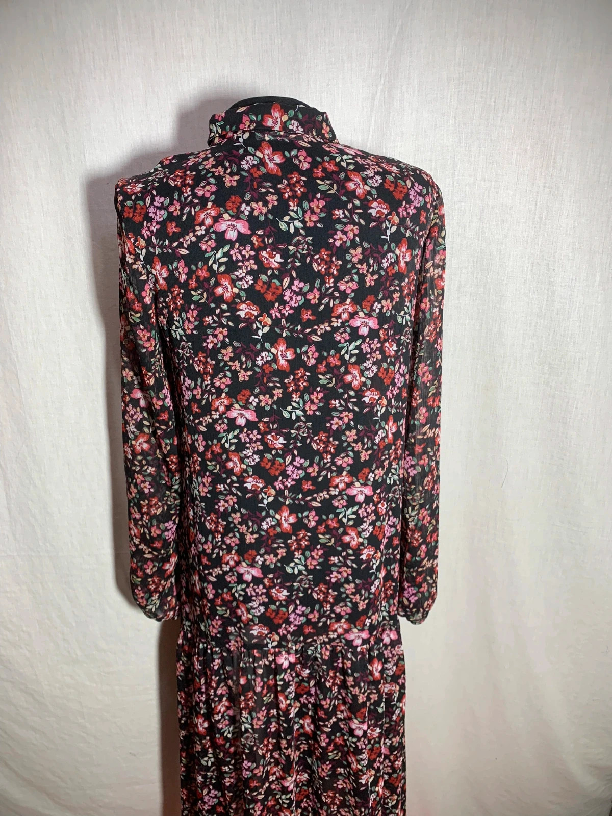 Vestido Largo Floral con Manga Larga y Bajo Asimétrico | Long Floral Dress | Stradivarius – Stradivarius – taille M / 38 / 10 5