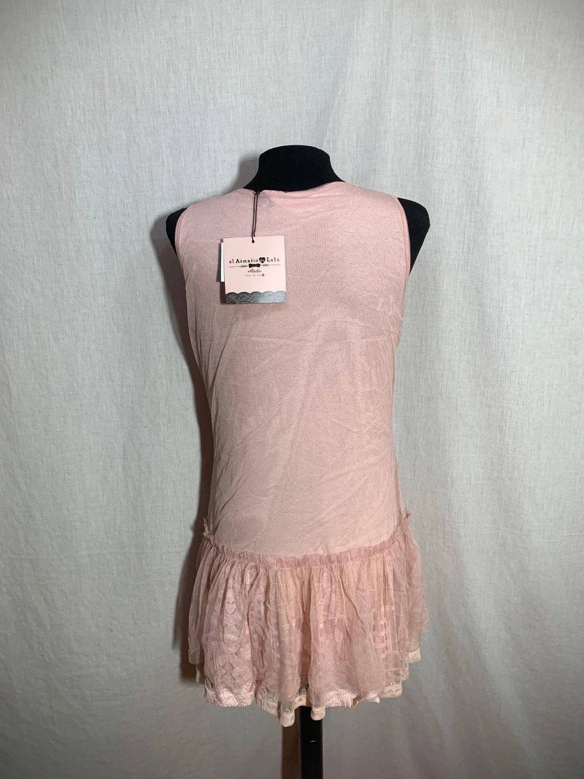 Vestido Rosa Claro Sin Mangas con Volante | Light Pink Sleeveless Dress | Él Armario de Lulu – el Armario de Lulú – taille M / 38 / 10 2