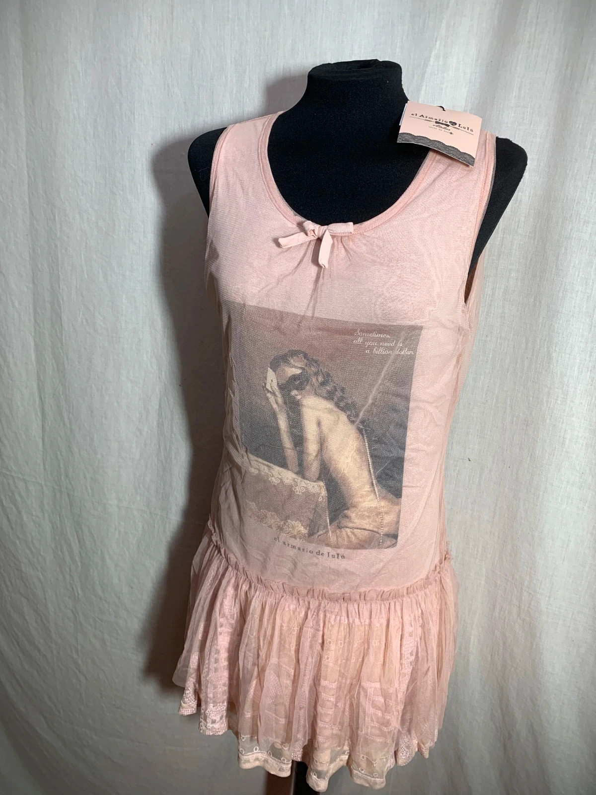 Vestido Rosa Claro Sin Mangas con Volante | Light Pink Sleeveless Dress | Él Armario de Lulu – el Armario de Lulú – taille M / 38 / 10 5