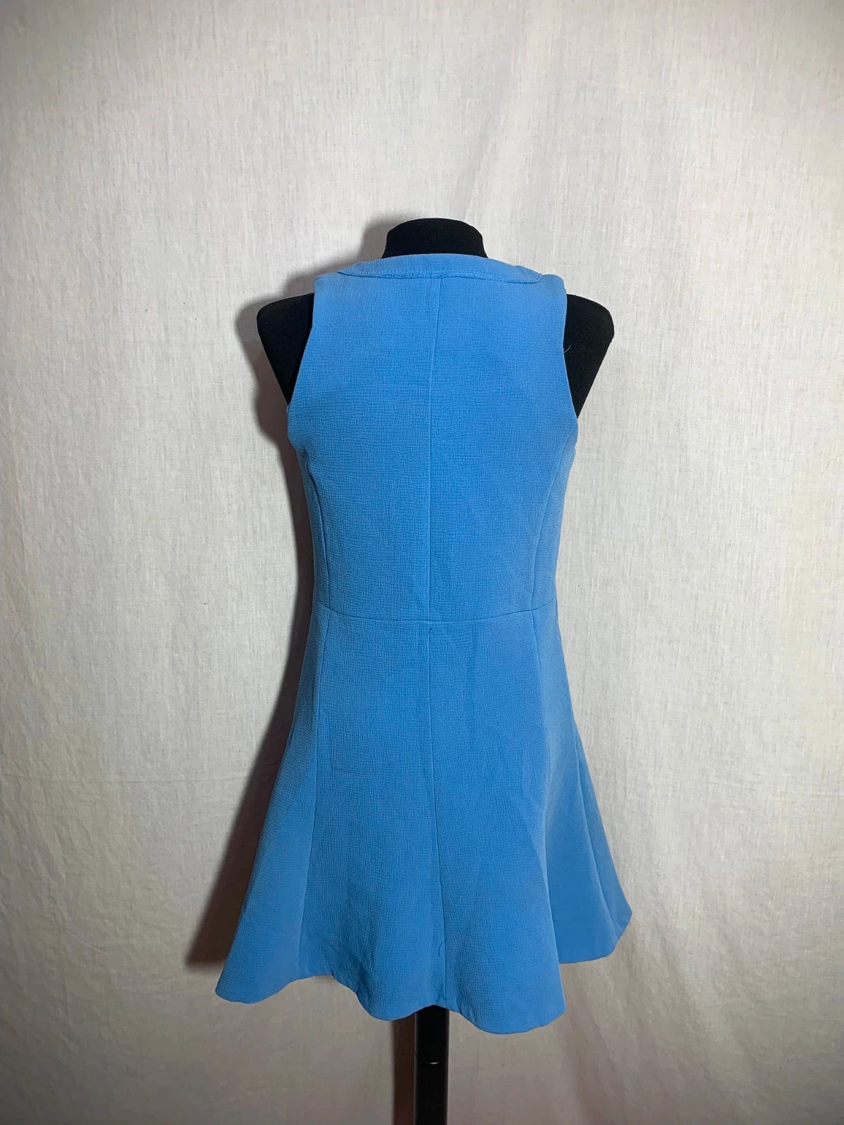 Vestido Azul Sin Mangas con Cremallera Frontal | Blue Sleeveless Zip Dress | Sfera – Sfera – taille M / 38 / 10 2