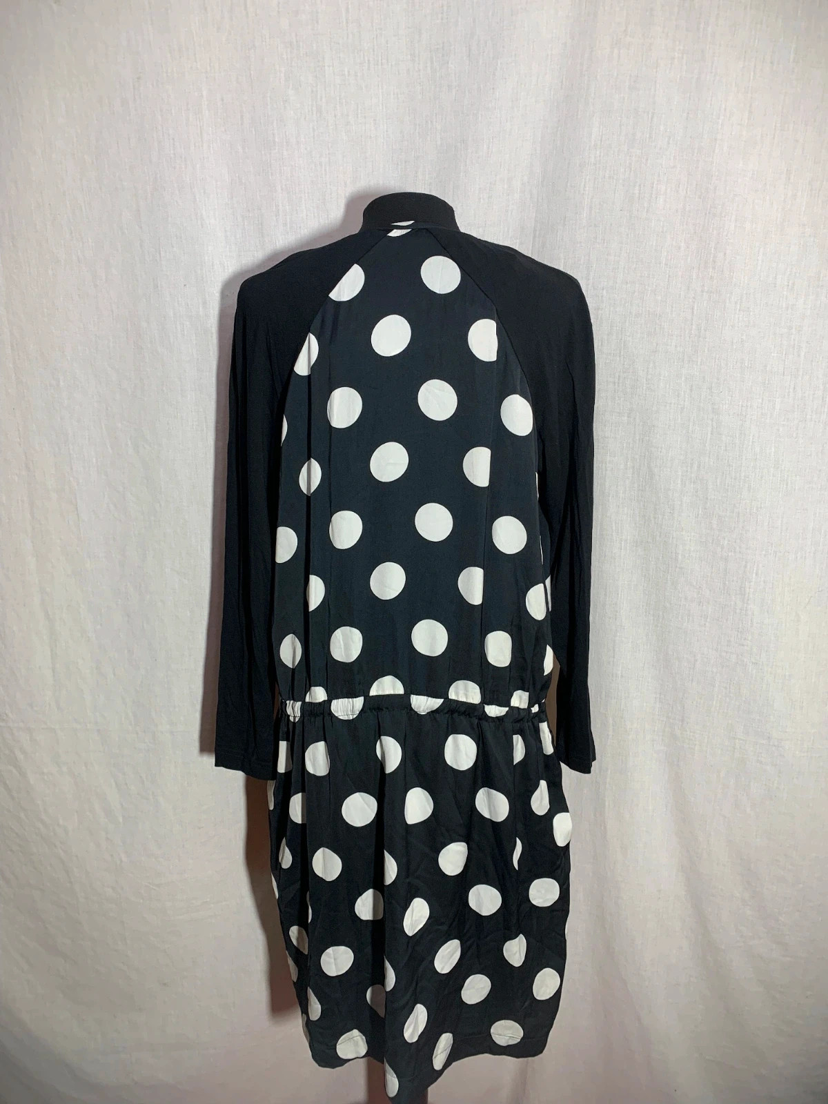 Vestido Negro de Lunares Manga Larga | Black Polka Dot Long Sleeve Dress | Paul Brial – Paul Brial – taille L / 40 / 12 2