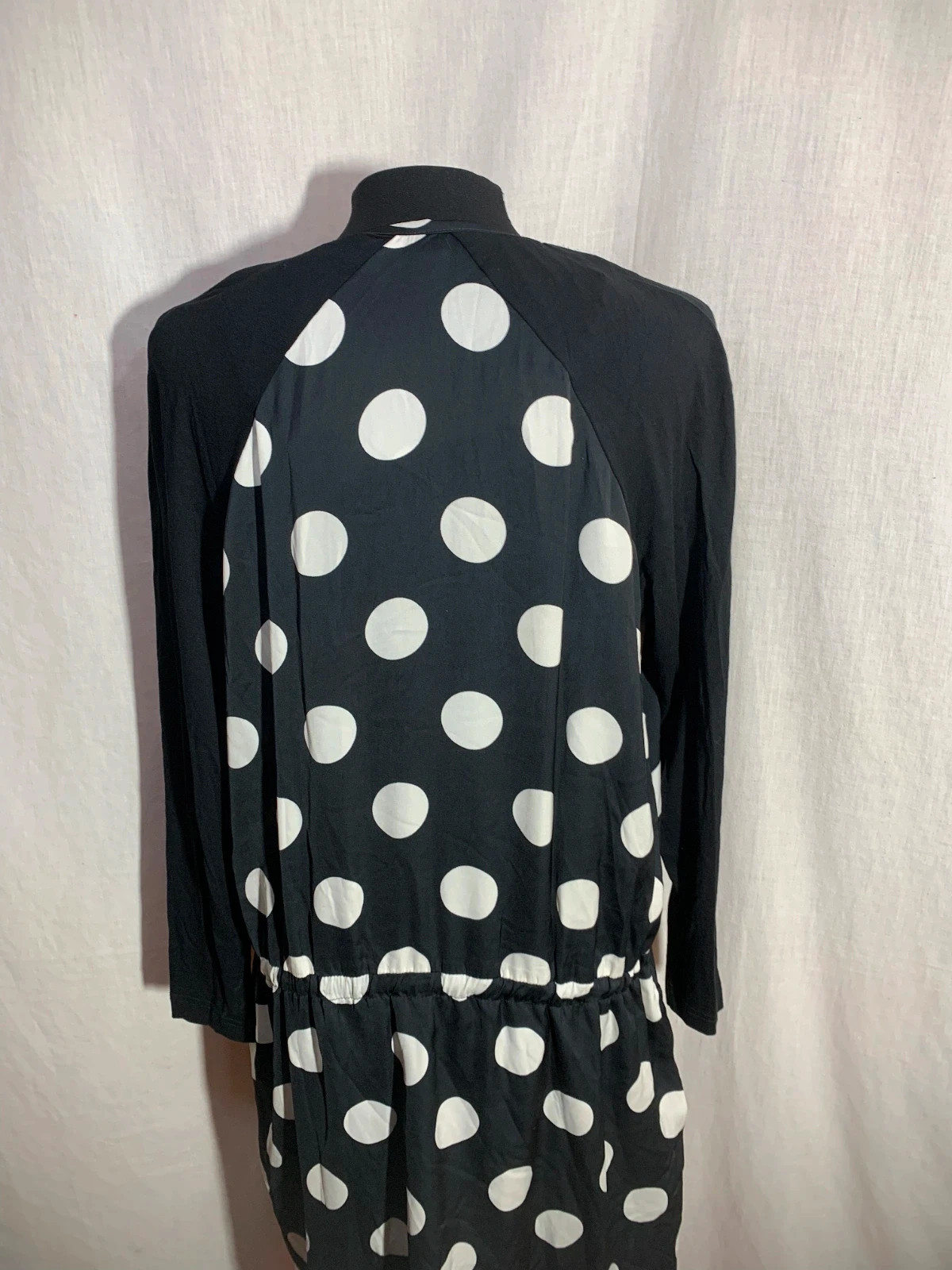 Vestido Negro de Lunares Manga Larga | Black Polka Dot Long Sleeve Dress | Paul Brial – Paul Brial – taille L / 40 / 12 3