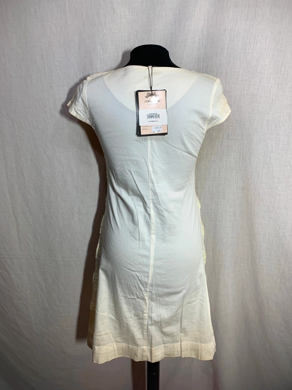 Vestido Estampado Geométrico Beige y Verde | Beige & Green Geometric Dress | Almatrichi – Almatrichi – taille S / 36 / 8 3