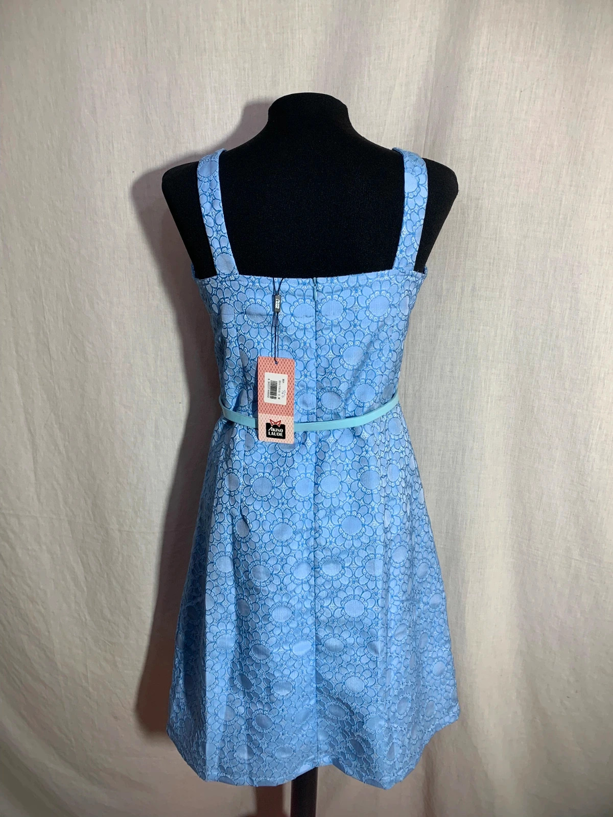 Vestido Azul Claro de Tirantes con Cinturón | Light Blue Sleeveless Dress with Belt | akino laude – AKINO LAUDE – taille M / 38 / 10 2