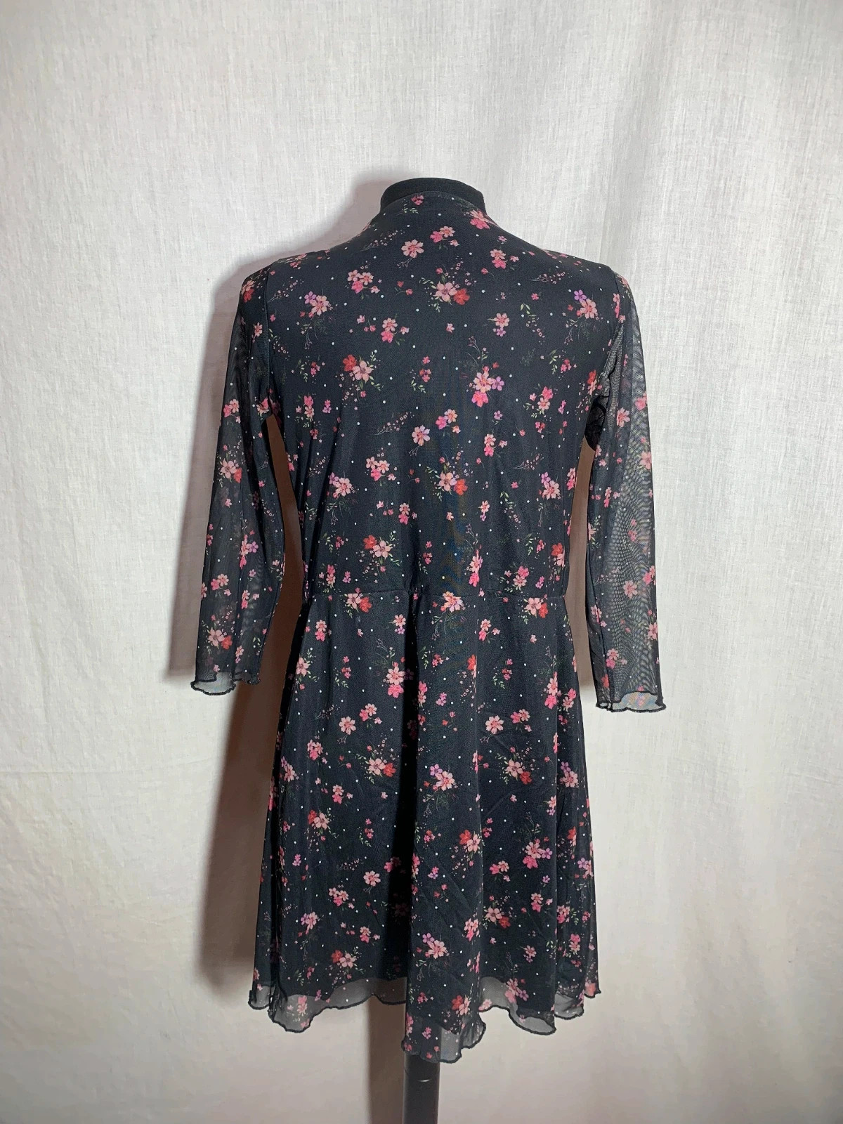Kimono Negro Estampado Floral | Black Floral Kimono | Stradivarius – Stradivarius – taille S / 36 / 8 2