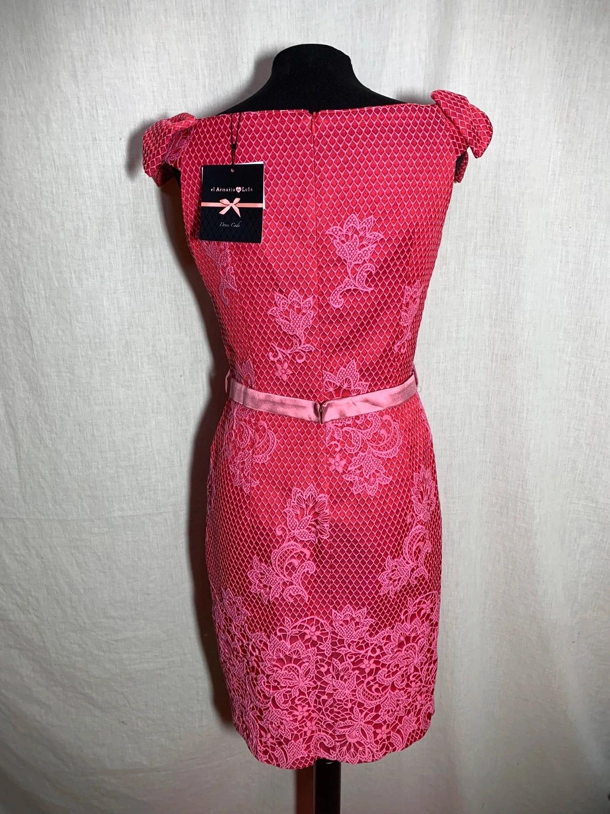 Vestido Rosa Bordado con Cinturón | Pink Embroidered Dress with Belt | el armario de la lulú – el Armario de Lulú – taille M / 38 / 10 2