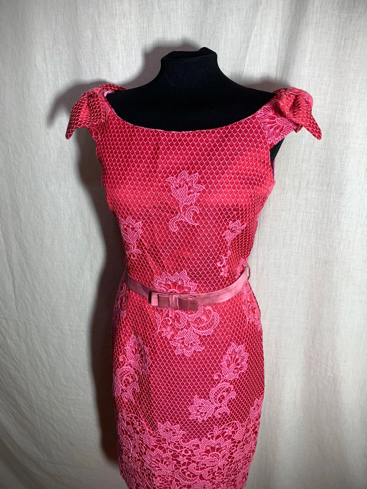 Vestido Rosa Bordado con Cinturón | Pink Embroidered Dress with Belt | el armario de la lulú – el Armario de Lulú – taille M / 38 / 10 4
