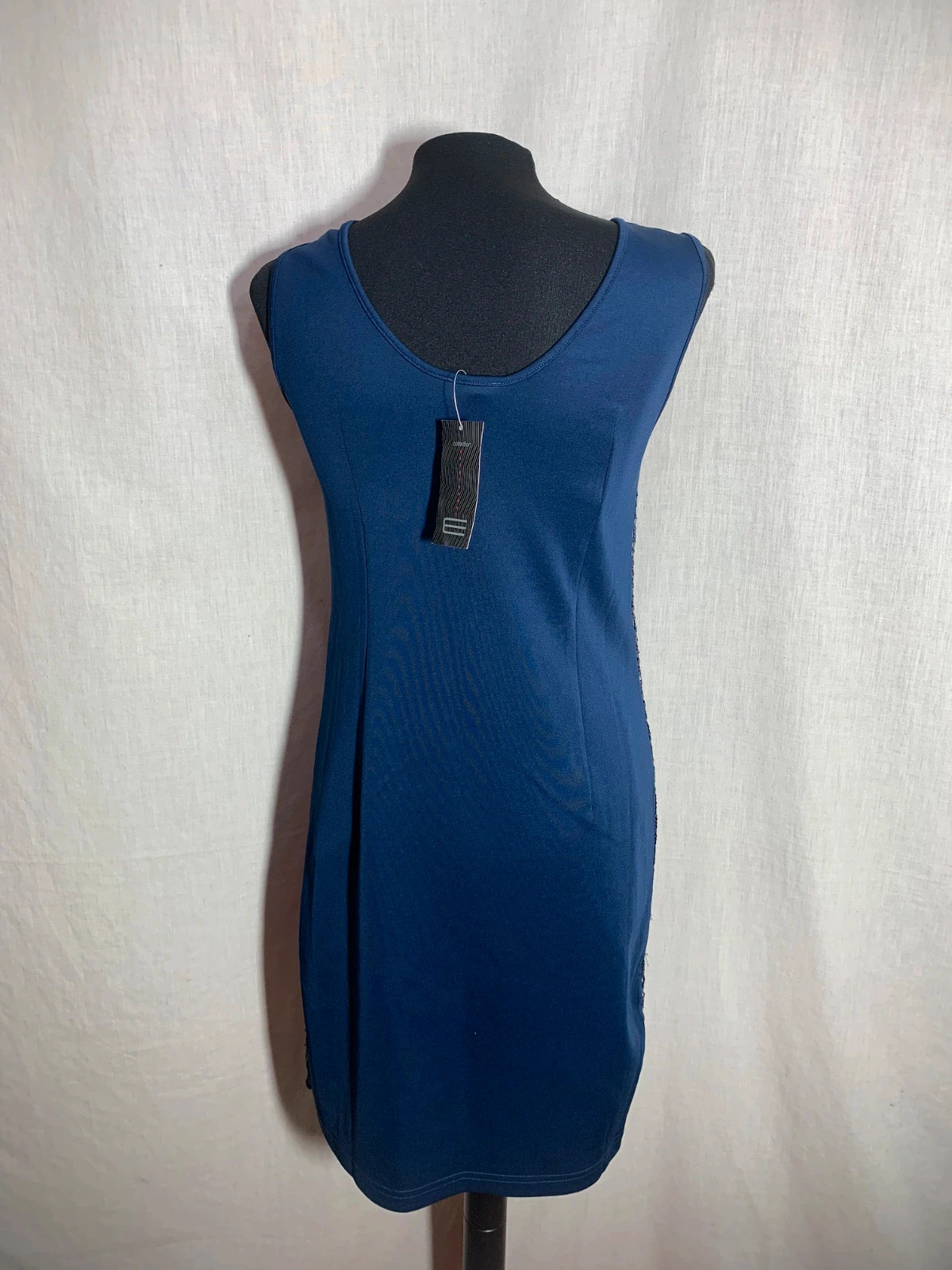 Vestido Vintage Azul con Cuentas | Blue Vintage Beaded Dress | E Colecction – ES Collection – taille S / 36 / 8 3