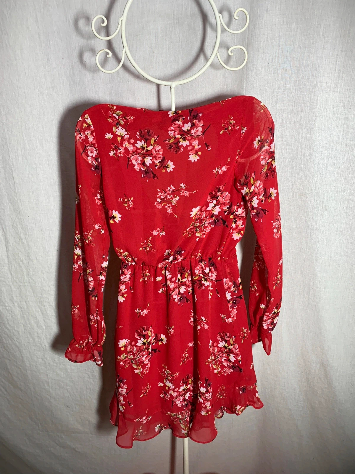 Vestido Rojo Estampado Floral | Red Floral Dress | H&M Divided – H&M – taille XXS / 32 / 4 2