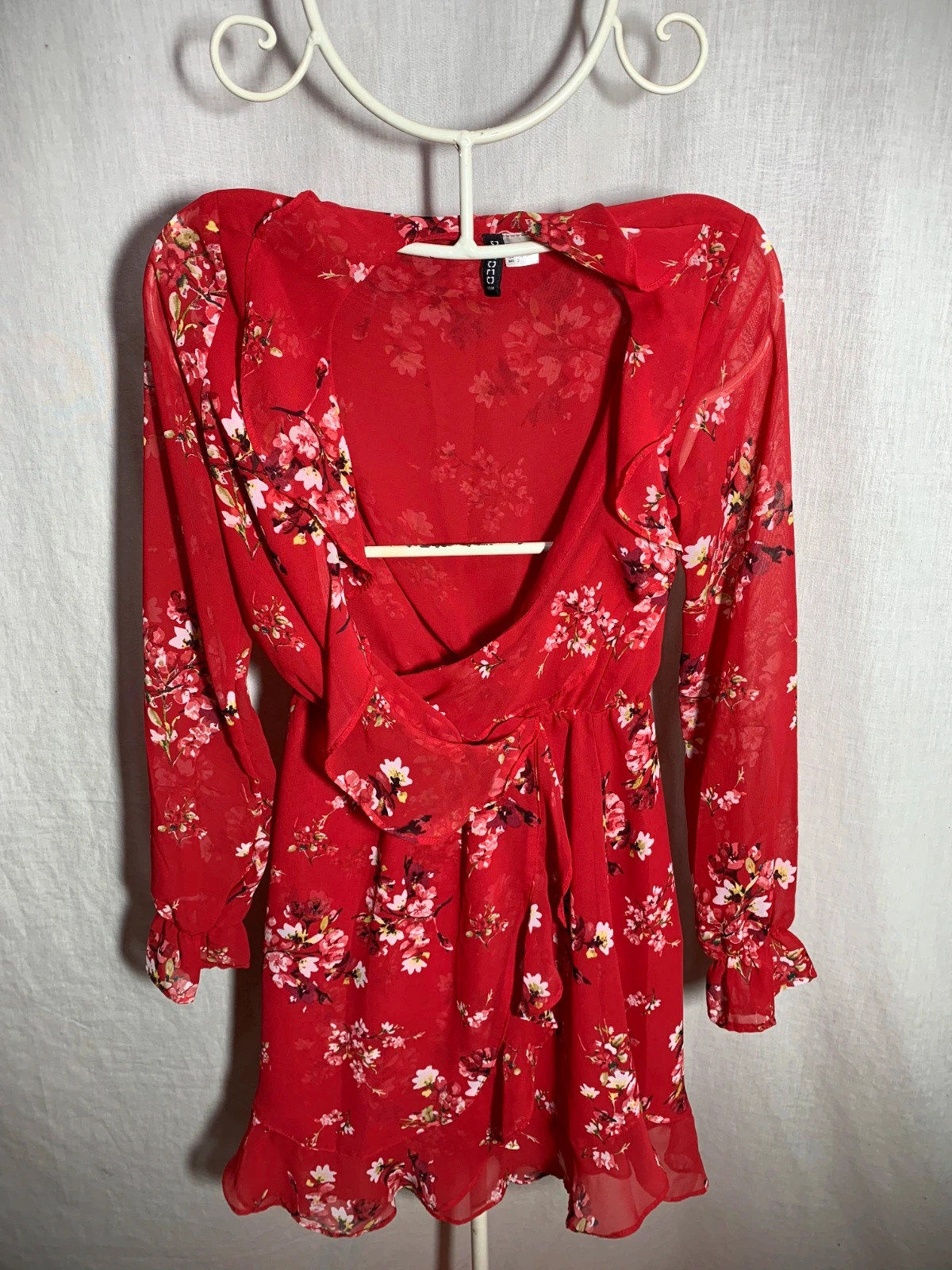 Vestido Rojo Estampado Floral | Red Floral Dress | H&M Divided – H&M – taille XXS / 32 / 4 3