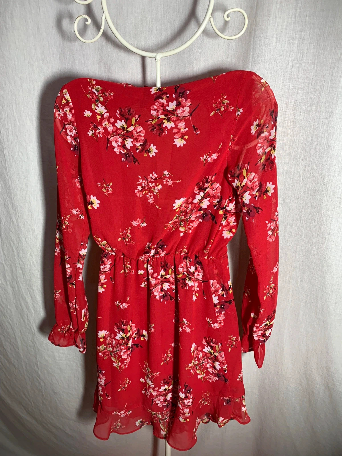 Vestido Rojo Estampado Floral | Red Floral Dress | H&M Divided – H&M – taille XXS / 32 / 4 4