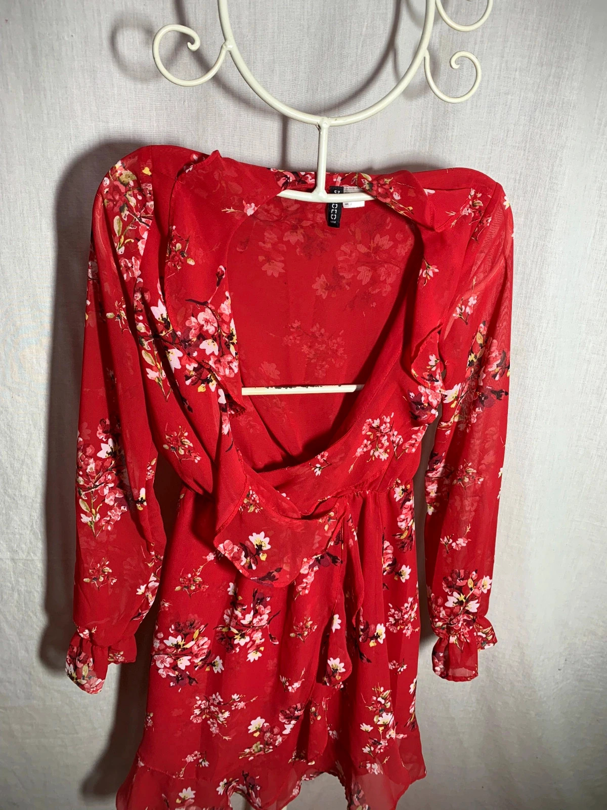 Vestido Rojo Estampado Floral | Red Floral Dress | H&M Divided – H&M – taille XXS / 32 / 4 5