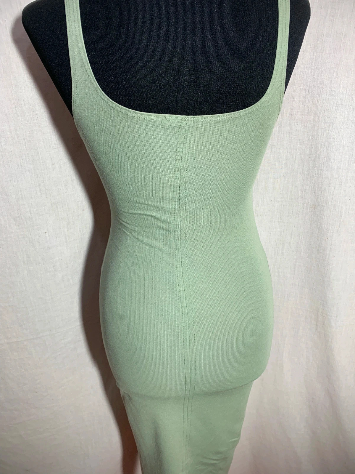 Vestido Ajustado Largo Verde Claro | Light Green Fitted Long Dress | Zara – Zara – taille S / 36 / 8 5