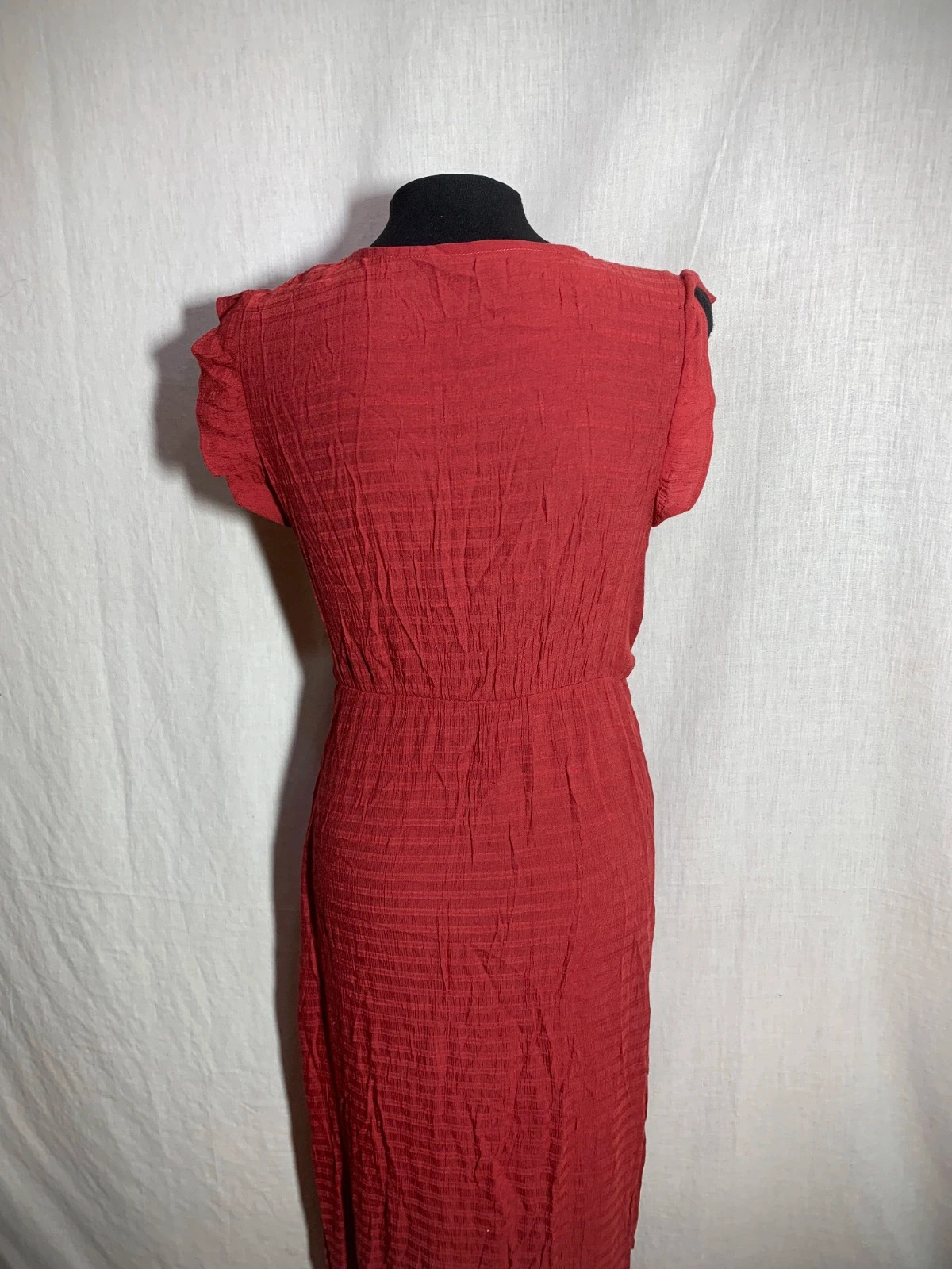Vestido Largo Rojo con Escote en Pico | Long Red V-Neck Dress | Shein – Shein – taille XL / 42 / 14 5