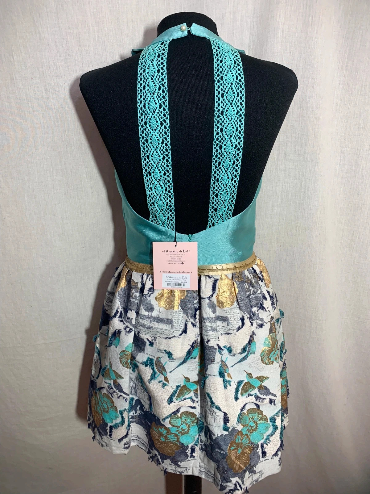 Vestido Halter Corto Turquesa | Turquoise Halter Mini Dress | El Armario de Lulu – el Armario de Lulú – taille S / 36 / 8 2