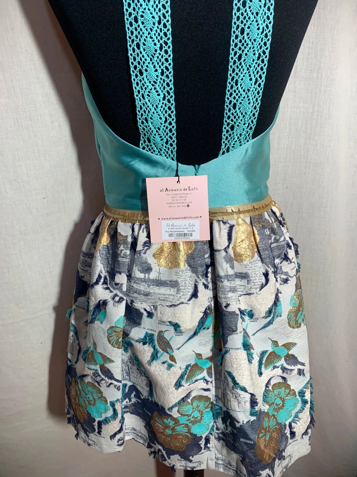 Vestido Halter Corto Turquesa | Turquoise Halter Mini Dress | El Armario de Lulu – el Armario de Lulú – taille S / 36 / 8 5