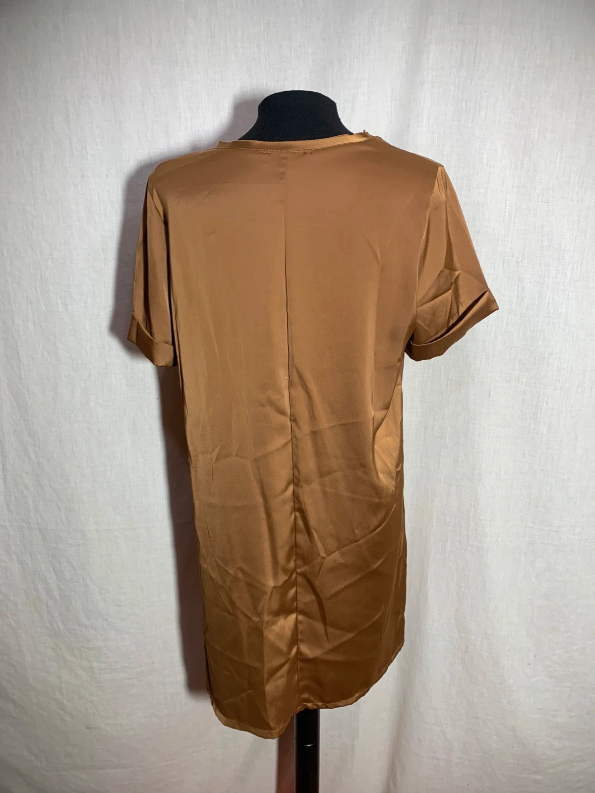 Camiseta Marrón con Bolsillo de Encaje | Brown Tee with Lace Pocket | New Collection – New Collection – taille XXL / 44 / 16 2