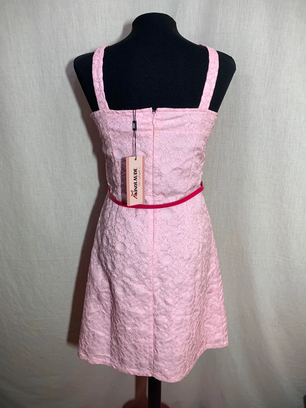Vestido Fiesta Rosa con Tirantes | Pink Party Dress | Akino Laude – AKINO LAUDE – taille S / 36 / 8 4