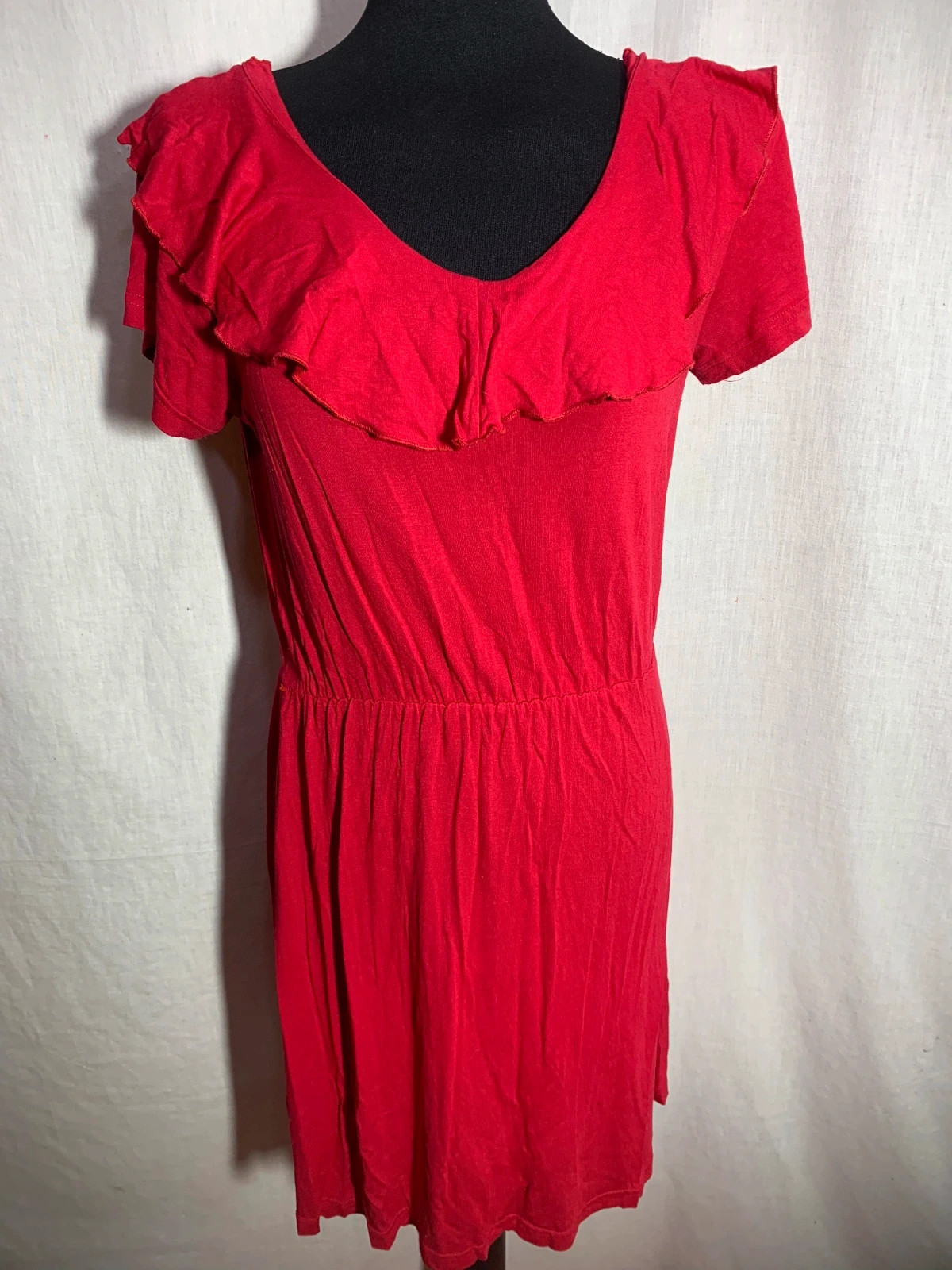 Vestido Rojo con Volantes | Red Ruffled Dress | Riverside – Riverside – taille M / 38 / 10 3