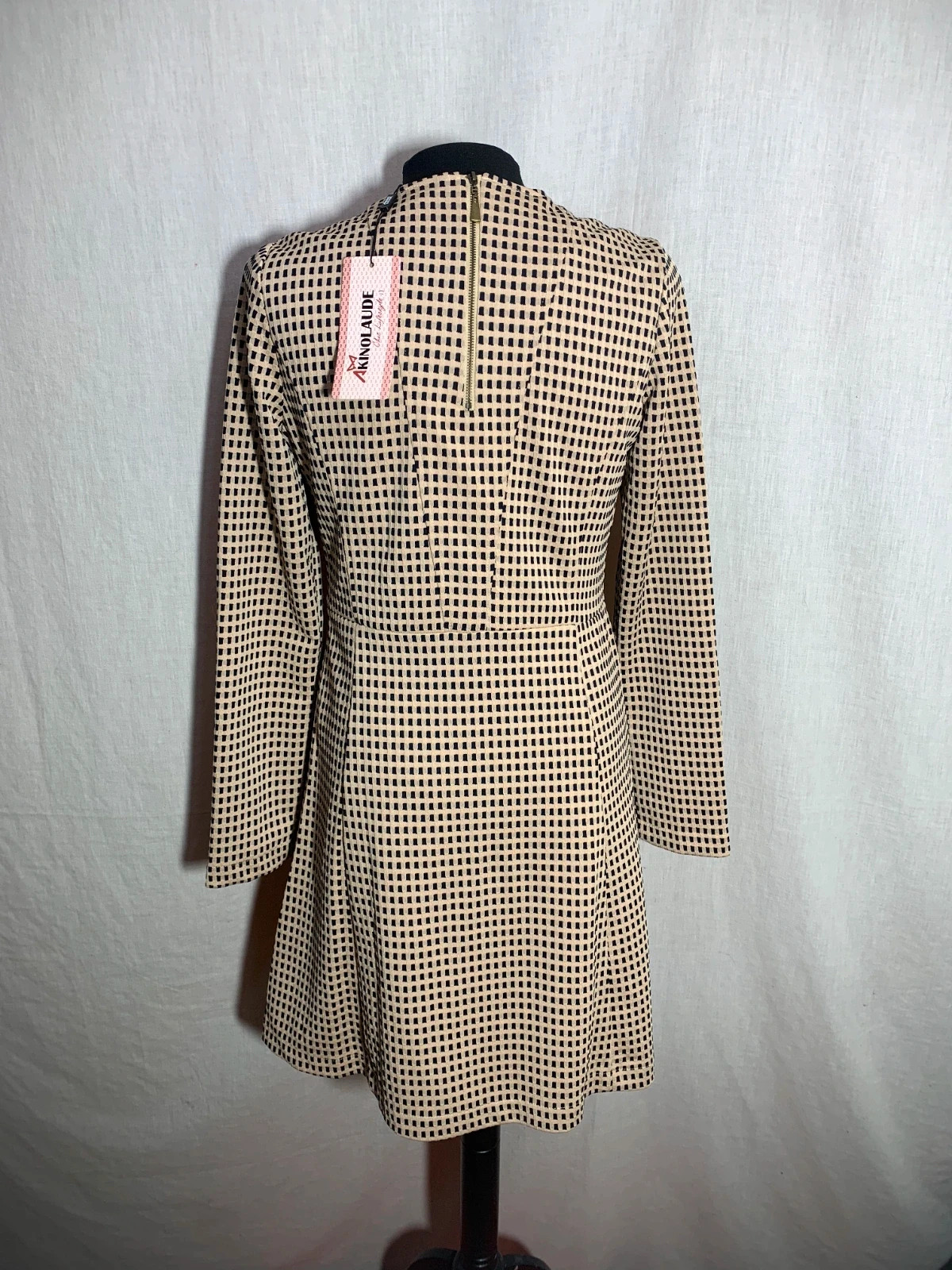 Vestido de Manga Larga Estampado de Puntos | Polka Dot Long Sleeve Dress | Akino Laude – AKINO LAUDE – taille S / 36 / 8 2