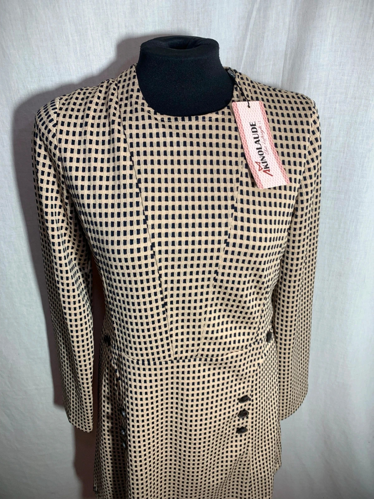 Vestido de Manga Larga Estampado de Puntos | Polka Dot Long Sleeve Dress | Akino Laude – AKINO LAUDE – taille S / 36 / 8 3