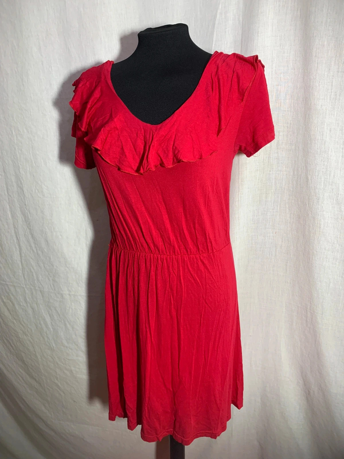 Vestido Rojo con Volantes | Red Ruffled Dress | Riverside – Riverside – taille M / 38 / 10 5