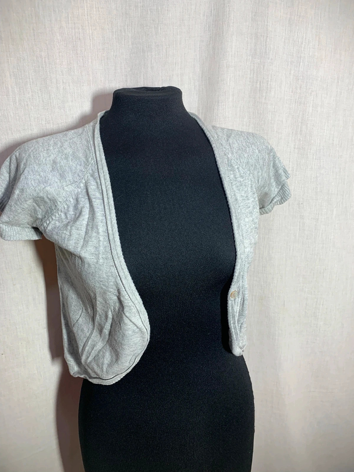 Bolero de Punto Gris Claro | Light Grey Knit Bolero | TRF – TRF Denim – taille L / 40 / 12 4