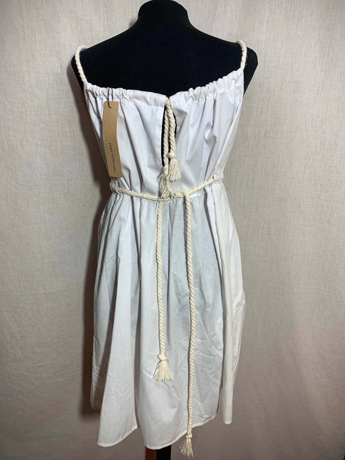 Vestido de Tirantes Blanco | White Sleeveless Dress | Pepa Habernau – taille XS / 34 / 6 2