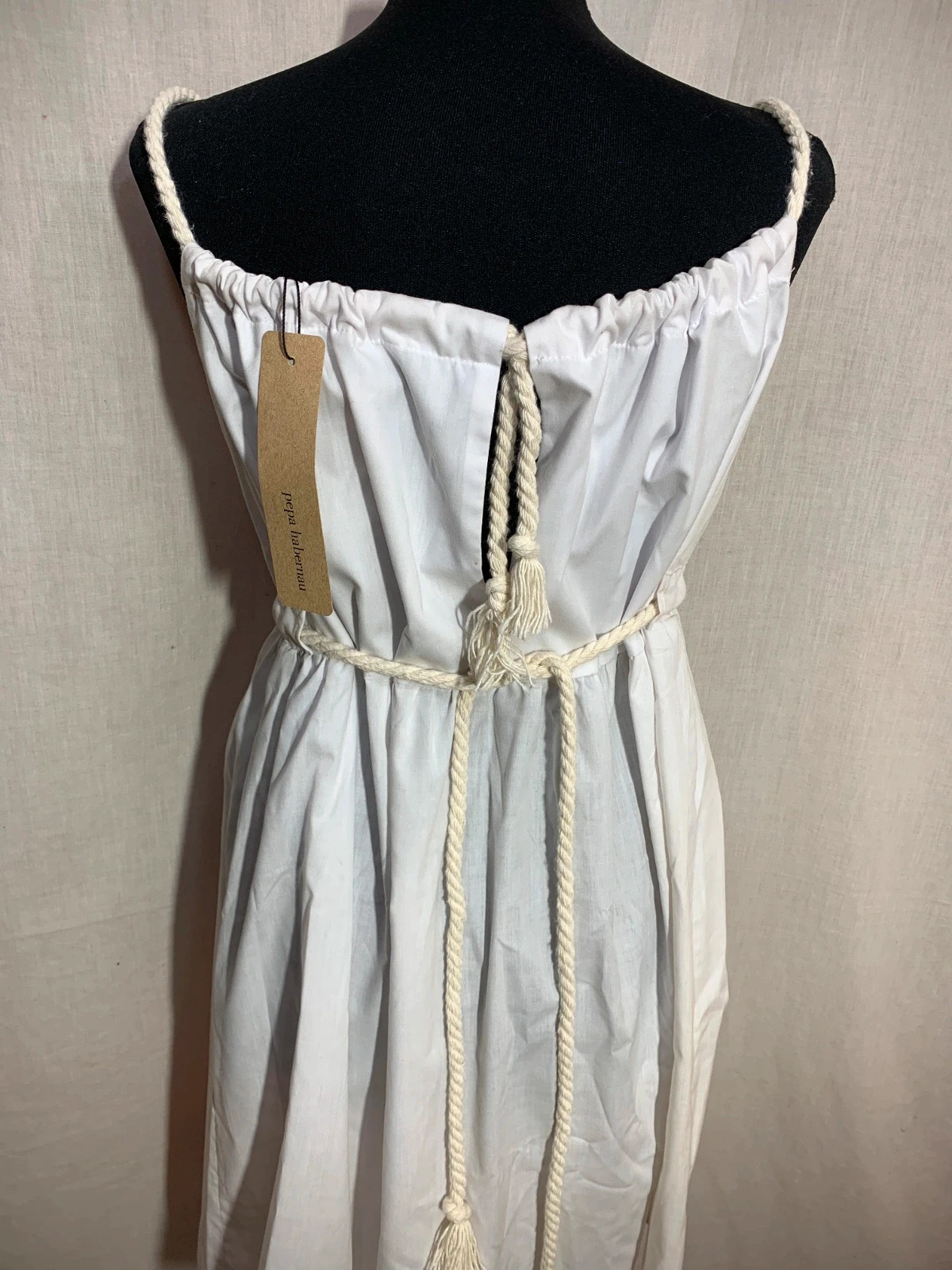Vestido de Tirantes Blanco | White Sleeveless Dress | Pepa Habernau – taille XS / 34 / 6 5